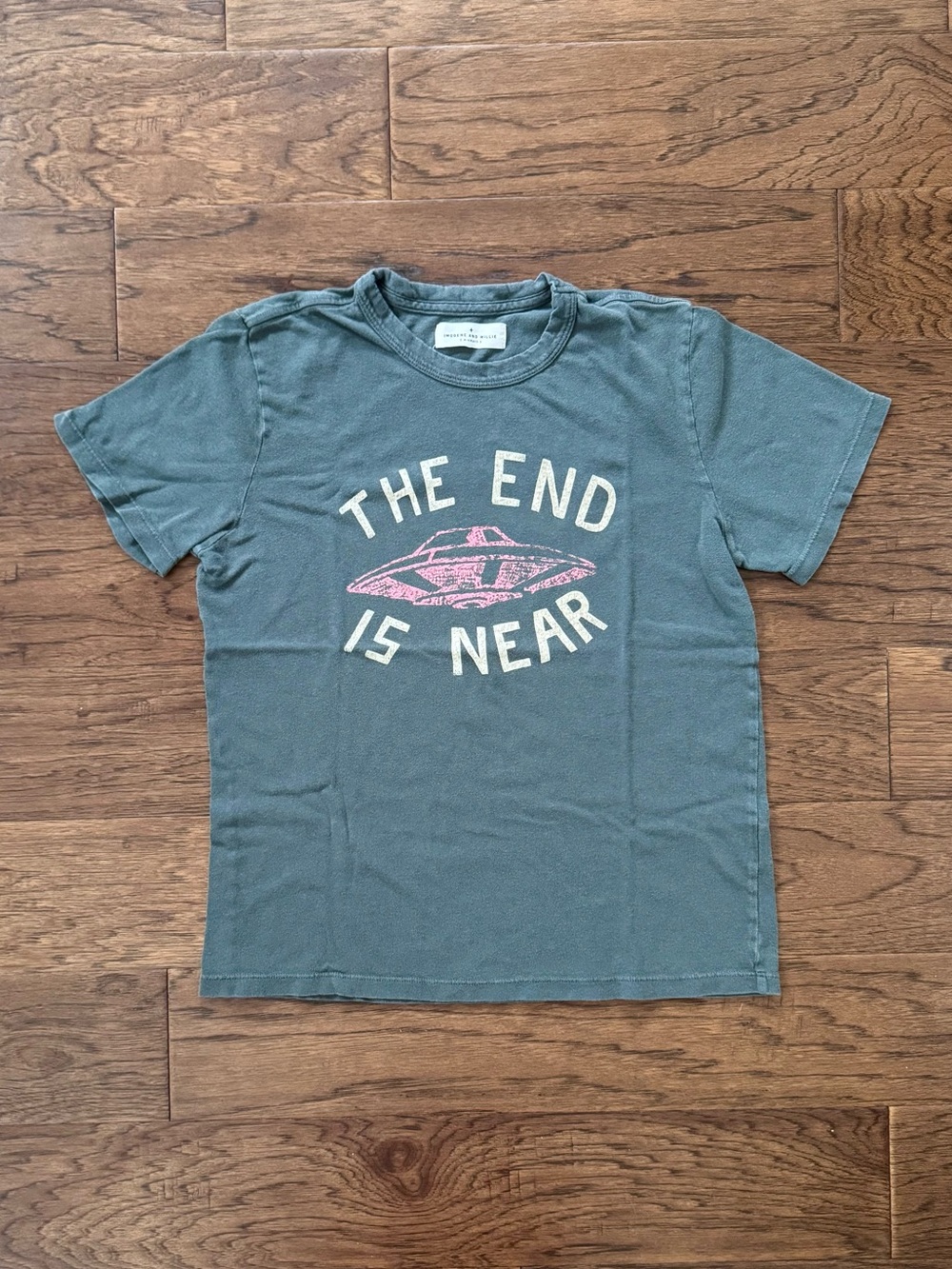 Imogene + Willie The End is Near Tee in Spruce Green Size XS